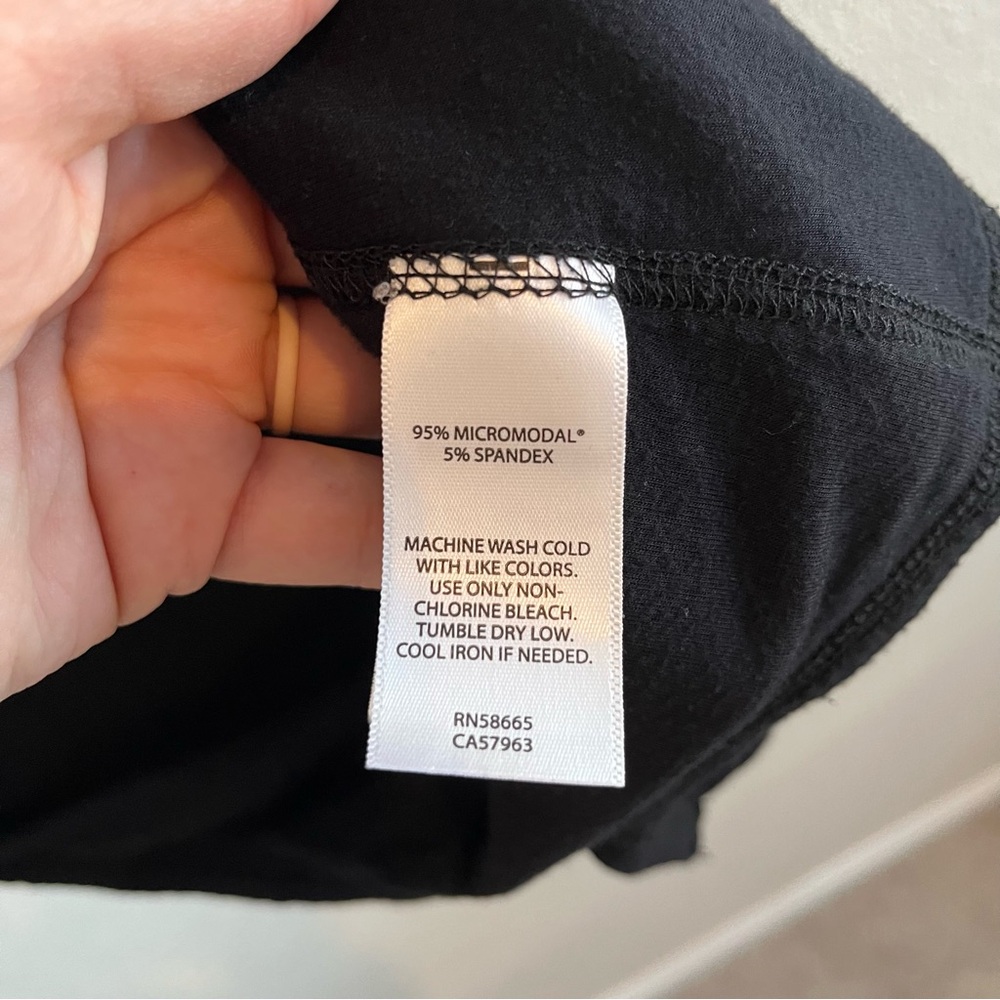 Athleta Open Front Sleeveless Wrap Cardigan Vest Black Medium - Picture 6 of 8